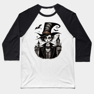 Spooky Halloween Character Baseball T-Shirt